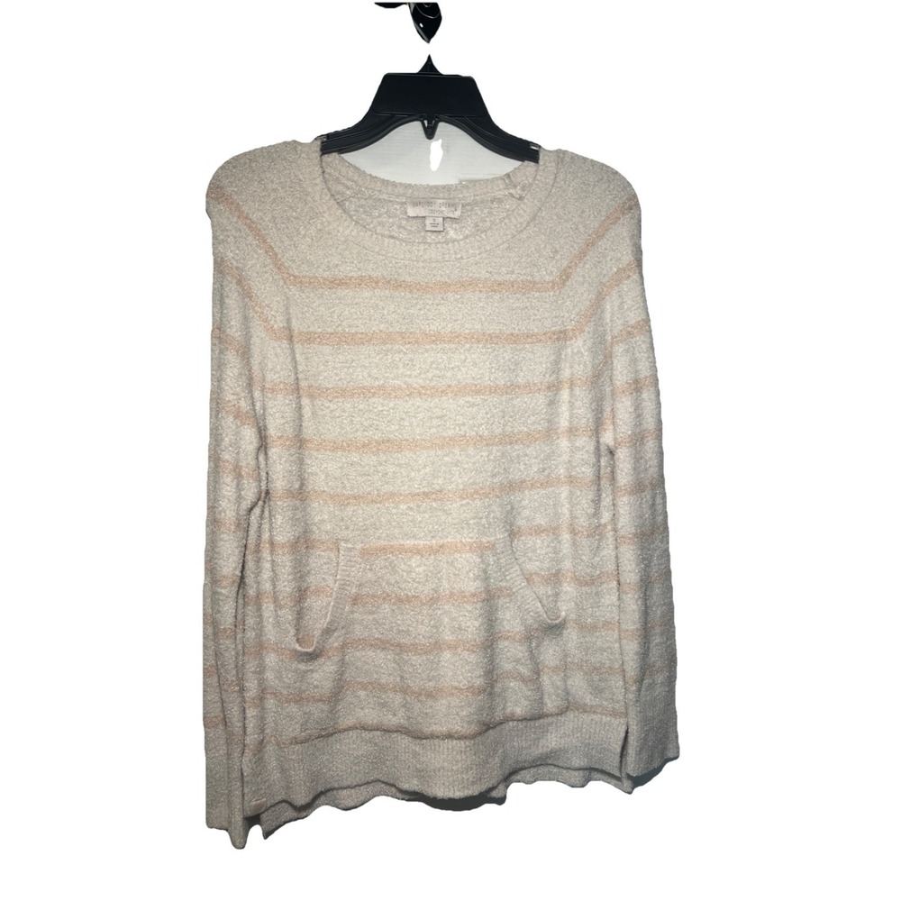 Barefoot Dreams CozyChic Ultra Lite Raglan Pullover Sweater Size Small Pocket